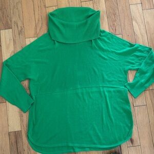 Crown & Ivy | Grass Green Cowl Neck Sweater | Size X Large